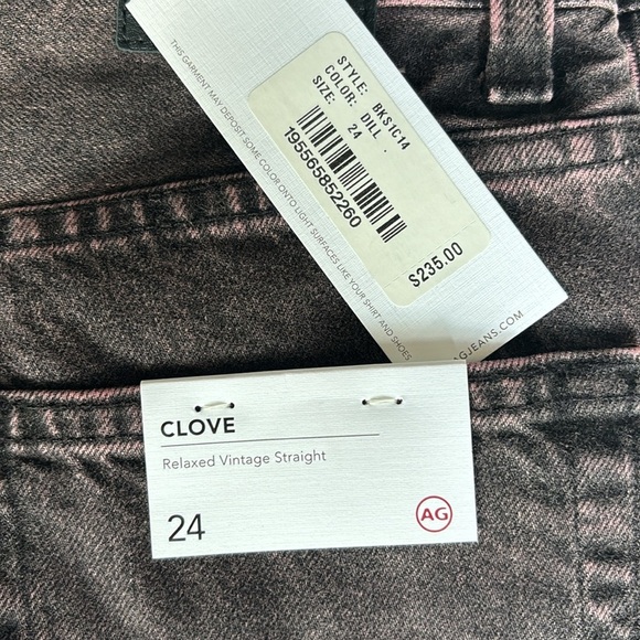 AG Clove High Waist Straight Leg Jeans in Downhill Size 24 NWT - Picture 3 of 8